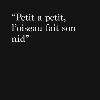 French Proverb Design