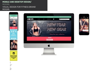 Mobile and Desktop web design for RioGirl