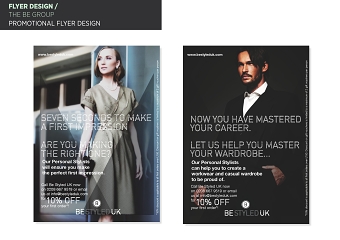 Flyer design for Be Styled UK