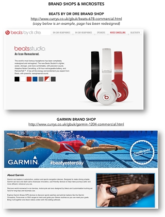 Currys PC World Brand Shops & Microsite