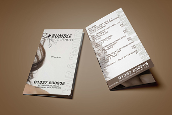 Bumble Hairdresser - Leaflet