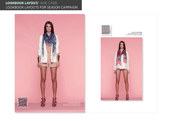 Jane Carr lookbook layouts