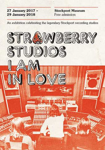 Strawberry Studios: I Am In Love exhibition graphics