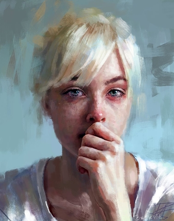 crying portrait