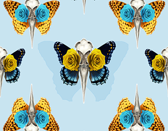 BIRD SKULLS Pattern