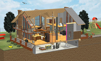 house cut away