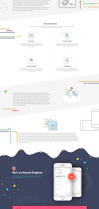 SEO Agency Web UI Design