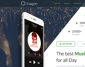 DailyUI-Landing Page (above the fold)