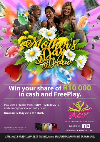 Poster design for Rio casino [Mothers day draw]