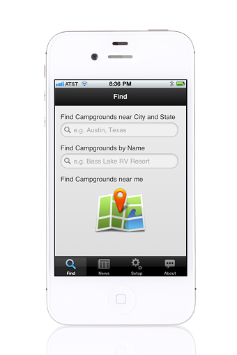 Campfinder Mobile App (iOS)