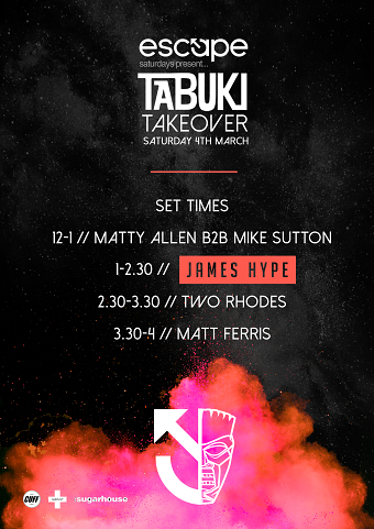 Tabuki Events: James Hype