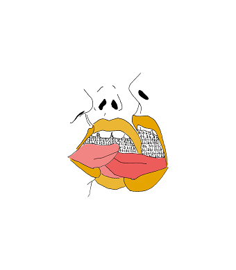 Self-promotion project, illustration "BLA. BLA. BLA."