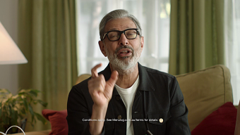 Jeff Goldblum & Menulog. 25% OFF