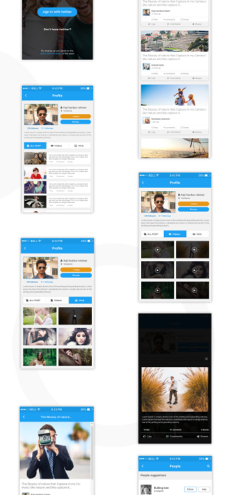 VIBRO - Complete UI Kit for Social Connect.