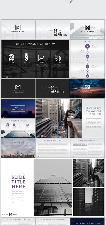 Marlin Hawk Powerpoint Template