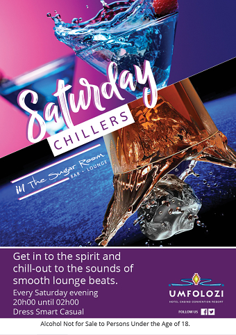 Poster concept and design for Umfolozi Casino [Saturday Chillers]