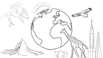Whiteboard Sample Animation - "Earth Dot" created in PowerPoint