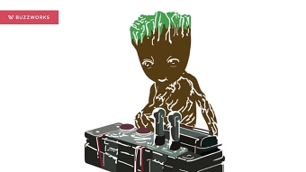 Guardian of the Galaxy's Baby Groot Animation