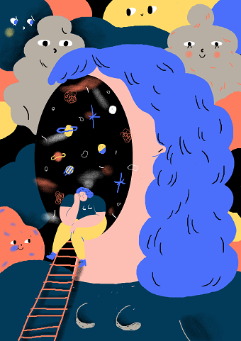 Illustration for Ramona Magazine for Girls