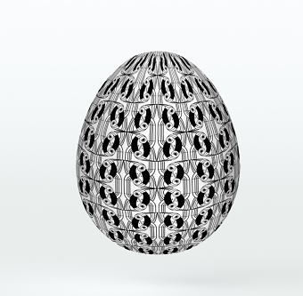 Eggs - stationary holding paper.