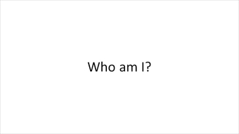Who am I?