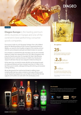 Diageo Europe Factsheet