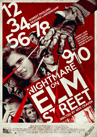 My fan-made homage film poster to 'A Nightmare on Elm Street'