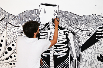 Brainstorming mural