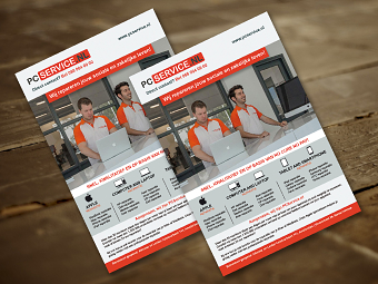 PCSERVICE.NL Flyer design