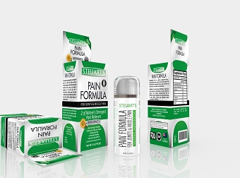 STEUART's Pain Relief formula product design