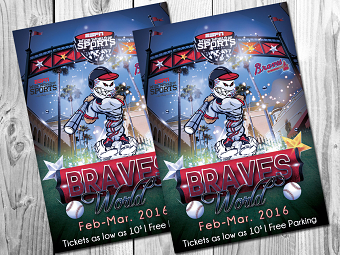 Atlanta Braves and ESPN Poster Design