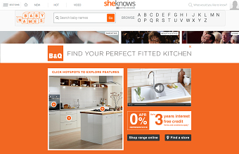 B&Q Desktop Rise Rich Media Ad Unit