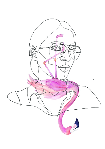 one line