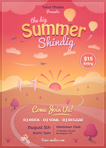 Summer Sunset Flyer