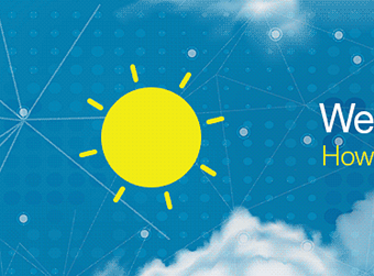 Weather animated GIF banner