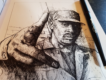 Chuck D Public Enemy Portrait