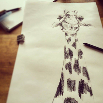 Giraffe T-Shirt Design