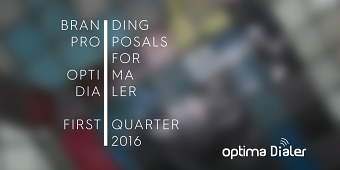 Personalized branding for Clients of Optima Dialer / online brochure