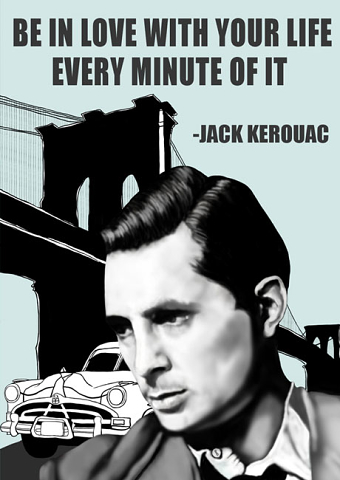 Jack Kerouac Illustration