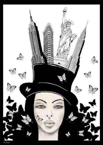 NYC - Wonan with Hat