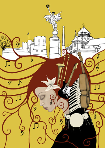 Lewes Musical Express Illustration - Sound of Lewes