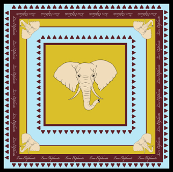 2017 Scarf Collection - Elephants