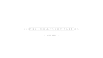 Frazer George Portfolio