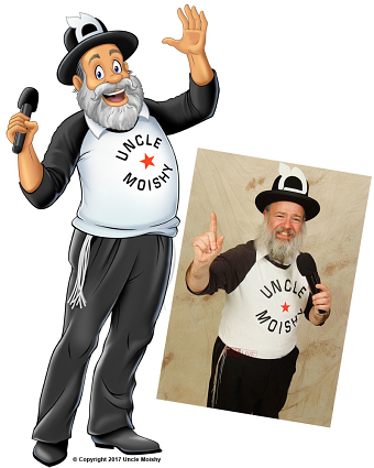 Uncle Moishy Character and Music CD "Welcome" Packaging