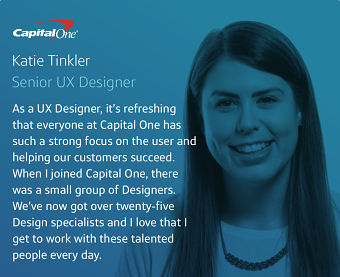 We asked our Senior UX Designer, Katie, why she joined Capital One in Nottingham?
