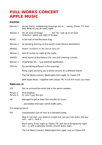 Apple Music / Full Works Concert