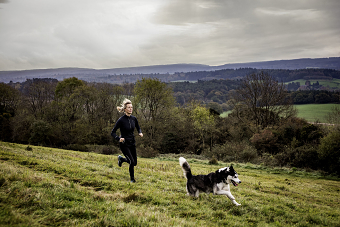 Trail Running with Sue and Scooby