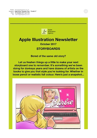 October Newsletter - Storyboards