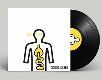 Cd cover for Giorgio Gaber's song " Un'idea"