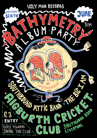 Gig Poster: Bathymetry Album Launch Party